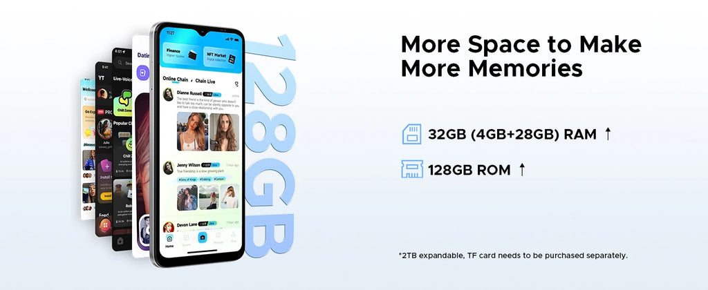 DOOGEE Note56X Pro Cell Phone Android 16 6.56'' HD+ 90Hz Display 32GB+128GB 6150mAh Large Battery T7225 Octa-Core Smart Phone
