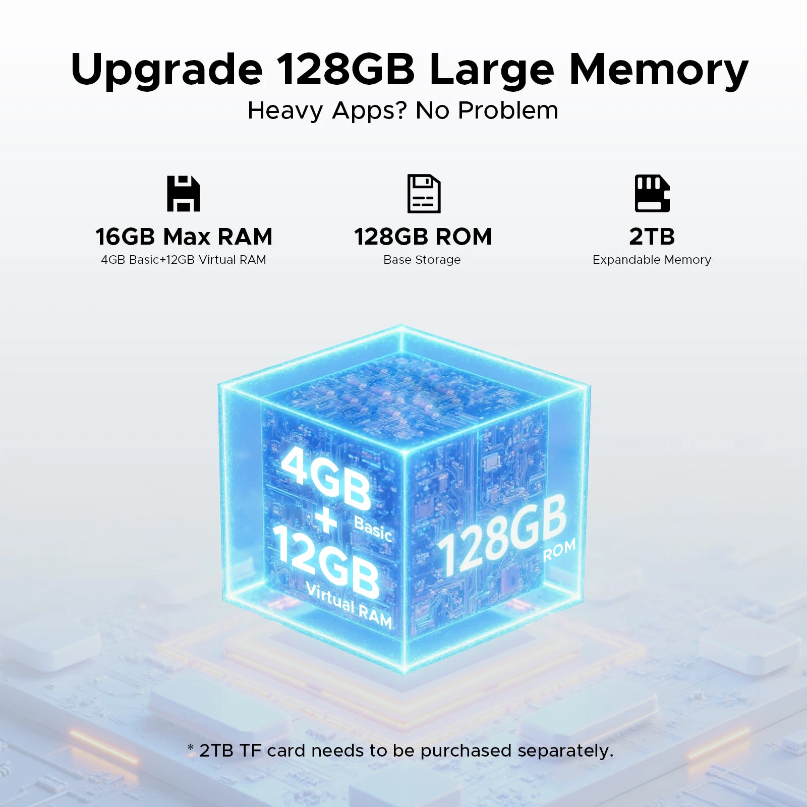 DOOGEE Fire 3 Pro Rugged Phone 8350mAh Battery T7200 Android 15 Smart Phone 5.5'' HD+ Display Cell Phone 16GB+128GB Widevine L1