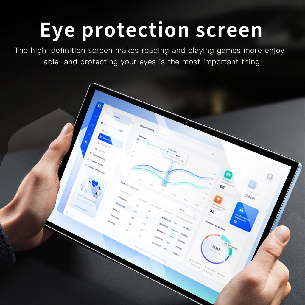 New 10.1 Inch Tablets Octa Core 3G Phone Call Dual SIM Dual Cameras 4+64GB Android 13 Google Play WiFi Bluetooth Global Version