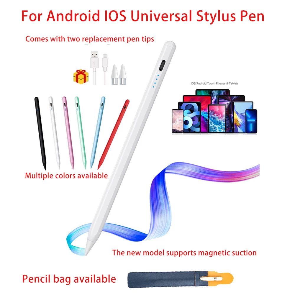 Universal Stylus Pen for Android & iOS Capacitive Touchscreen Compatible with iPad Apple Pencil Huawei Xiaomi Samsung Tablets