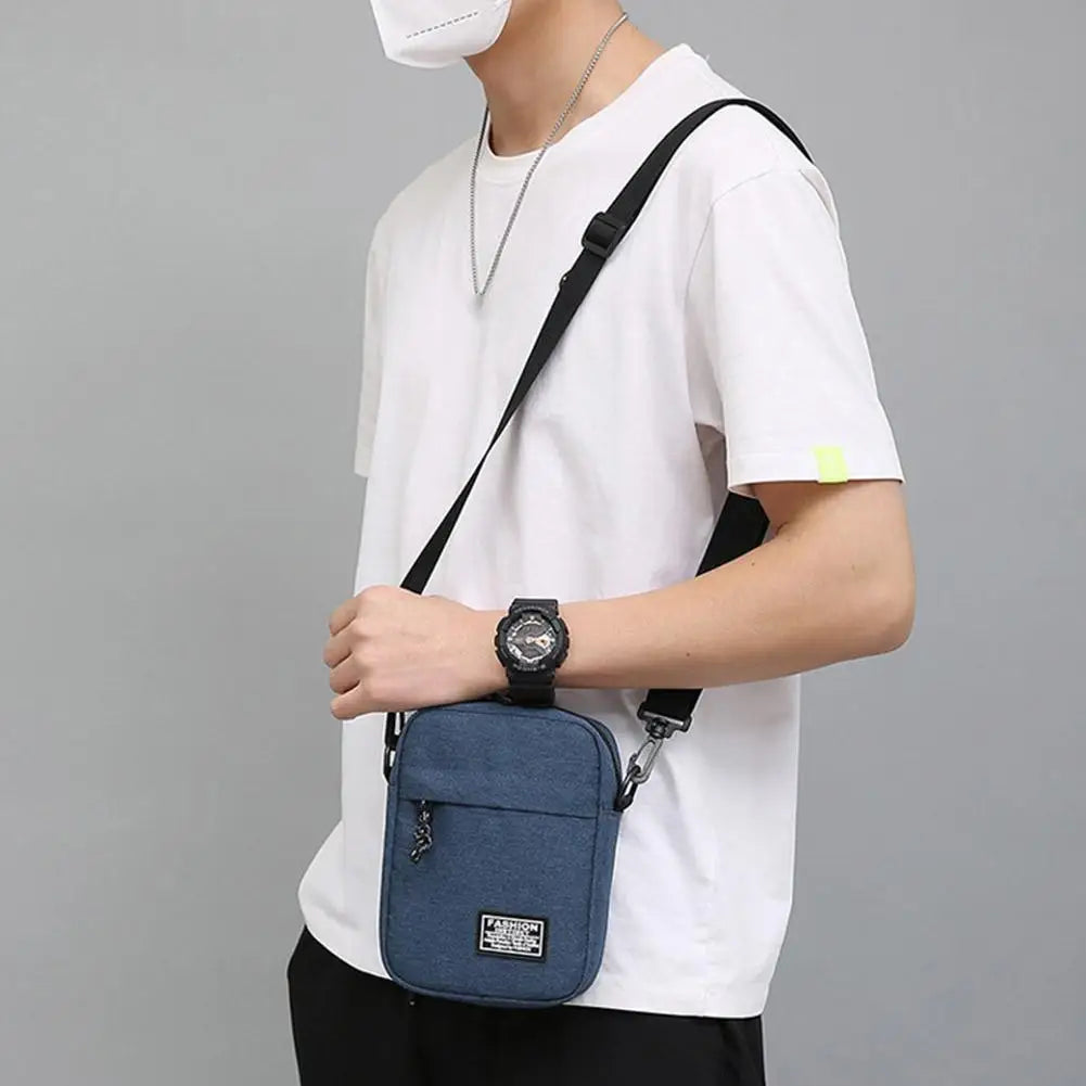 Crossbody Shoulder Bag Men's Small Bag Shoulder Bags Trendy Diagonal Backpack Chest Bags Light Boy Mini Casual Bag Waist Pack