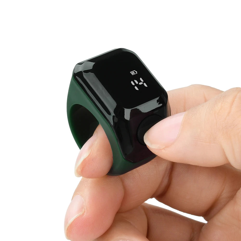 Smart APP Ring Counter Portable Digital Display Counter Bluetooth Counting Ring Time Reminder Wearable Tasbih Zikr Ring Misbah