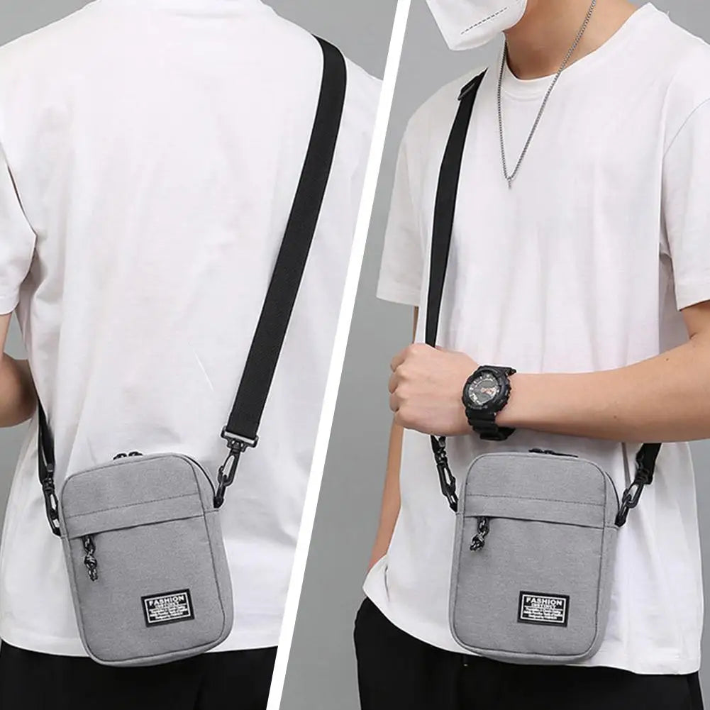 Crossbody Shoulder Bag Men's Small Bag Shoulder Bags Trendy Diagonal Backpack Chest Bags Light Boy Mini Casual Bag Waist Pack