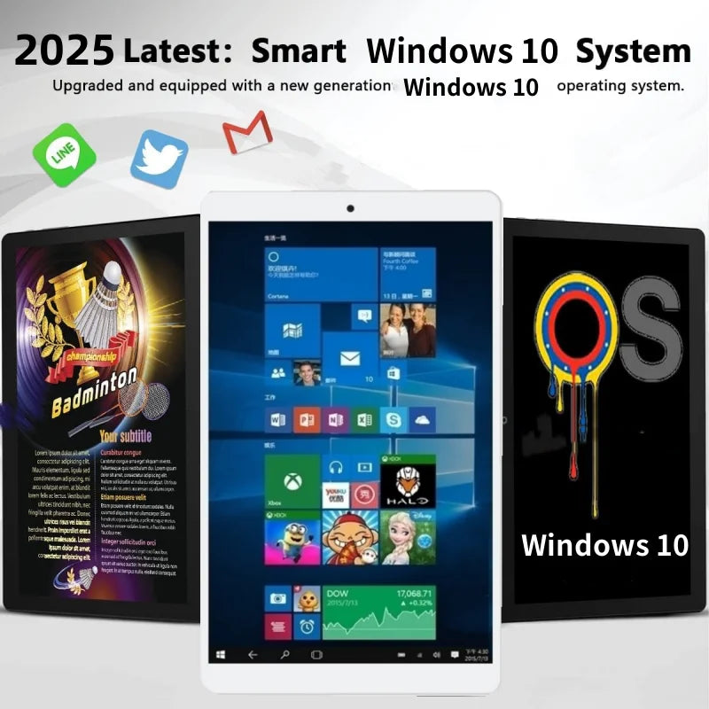 8 INCH Windows 10 Tablet PC 32-bit 2GB RAM 32GB ROM X80 Z3735F CPU 1280*800 IPS Screen WIFI Quad Core Single Camera