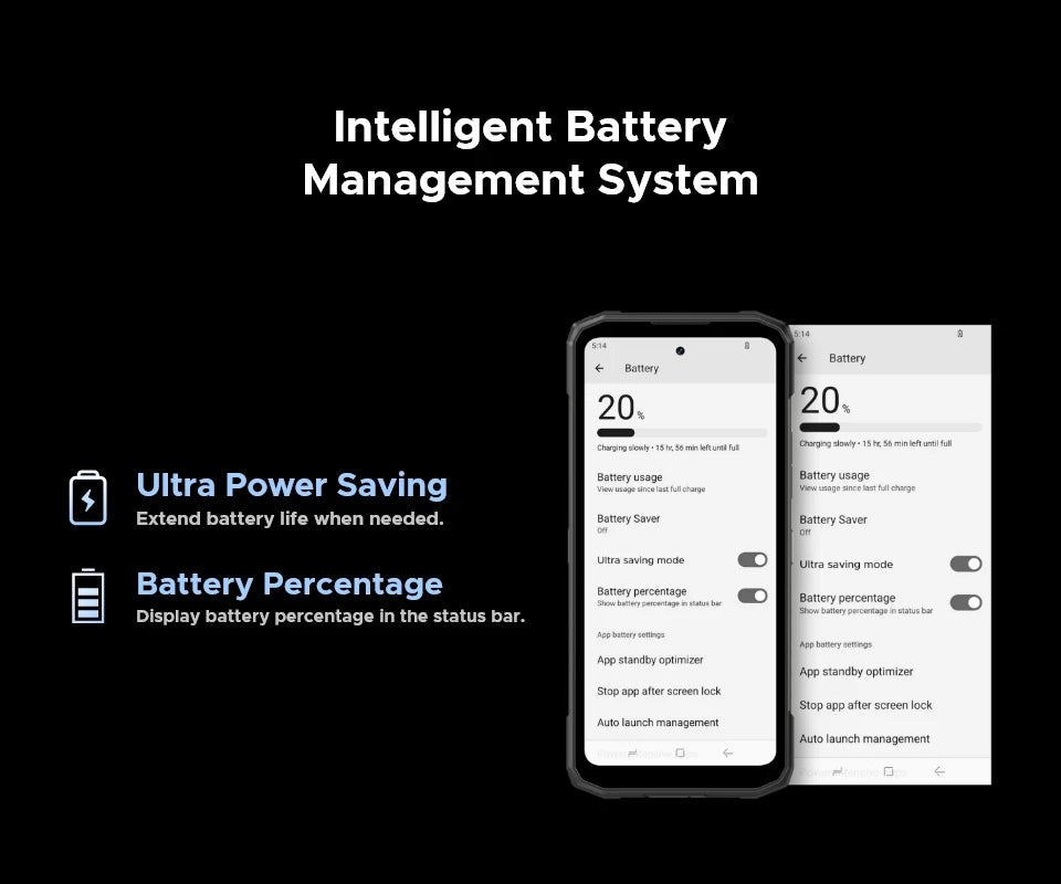DOOGEE Blade10 Max Rugged Phone 6.56" 90Hz IPS Display 8GB 256GB 1.54" Rear Display 50MP AI Main Camera 10300mAh Battery Phone