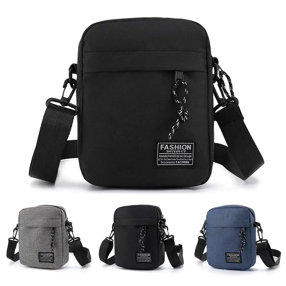 Crossbody Shoulder Bag Men's Small Bag Shoulder Bags Trendy Diagonal Backpack Chest Bags Light Boy Mini Casual Bag Waist Pack