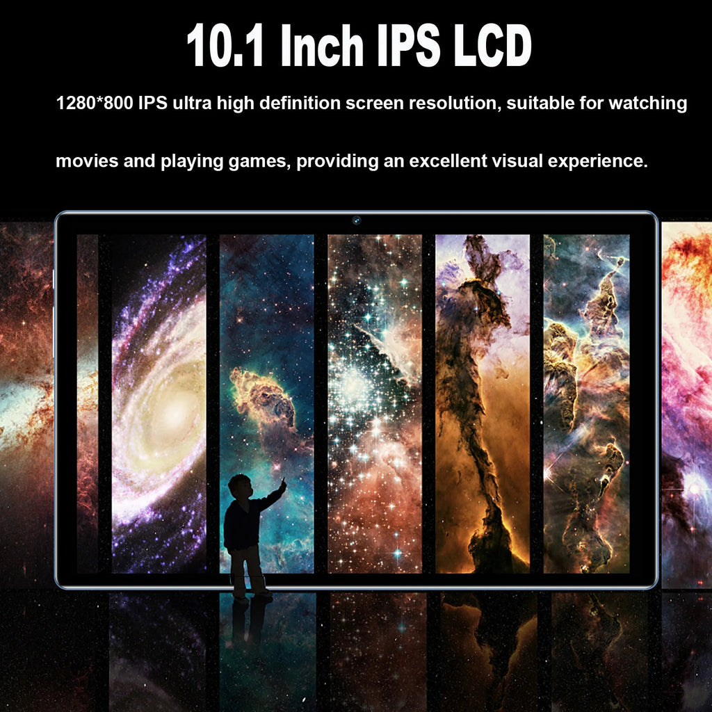 New 10.1 Inch Tablets Octa Core 3G Phone Call Dual SIM Dual Cameras 4+64GB Android 13 Google Play WiFi Bluetooth Global Version