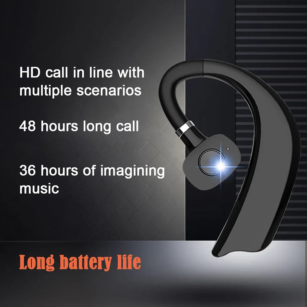 X27 Bluetooth 5.0 Earphone Business Wireless Headphone long Standby Noise Reduction Sports Headset Waterproof for Smartphone