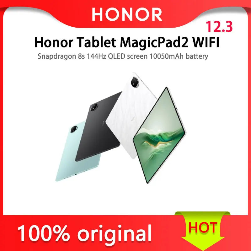 Honor MagicPad 2 12.3 inches WIFI  Snapdragon 8s Gen 3 144Hz OLED screen 10050mAh battery